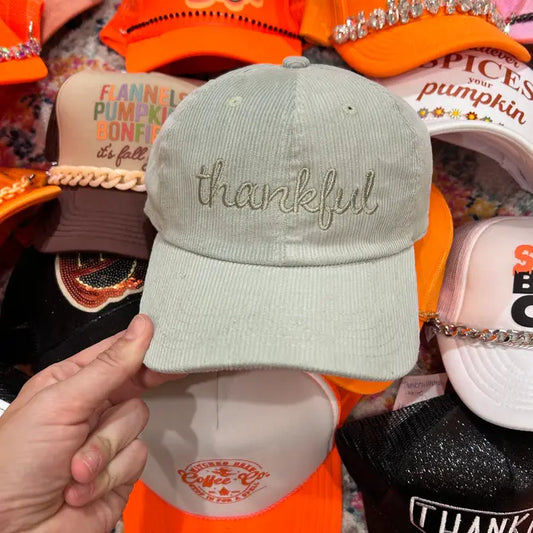Thankful Corduroy Dad Hat - BIG FRENCHIES