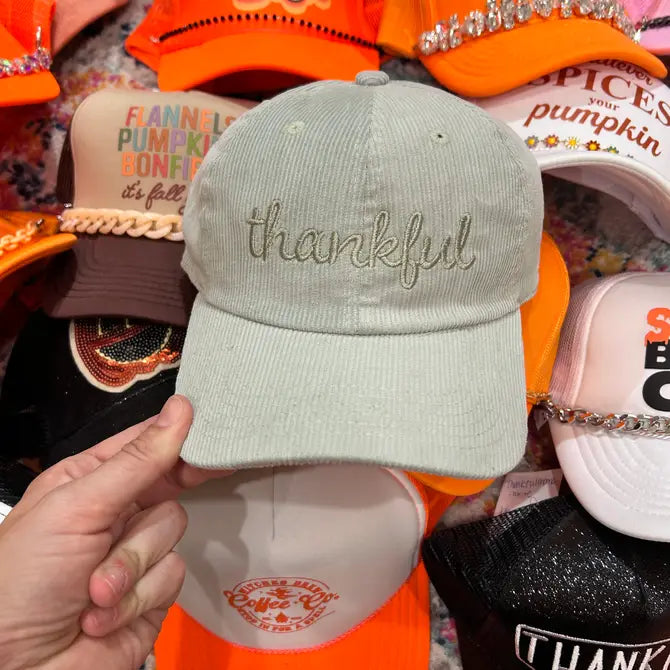 Thankful Corduroy Dad Hat - BIG FRENCHIES