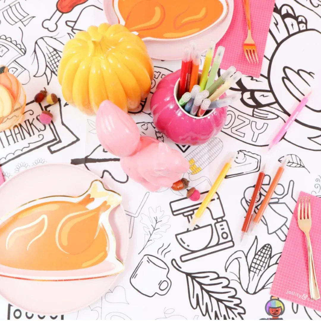 Thanksgiving Coloring Tablecloth - BIG FRENCHIES