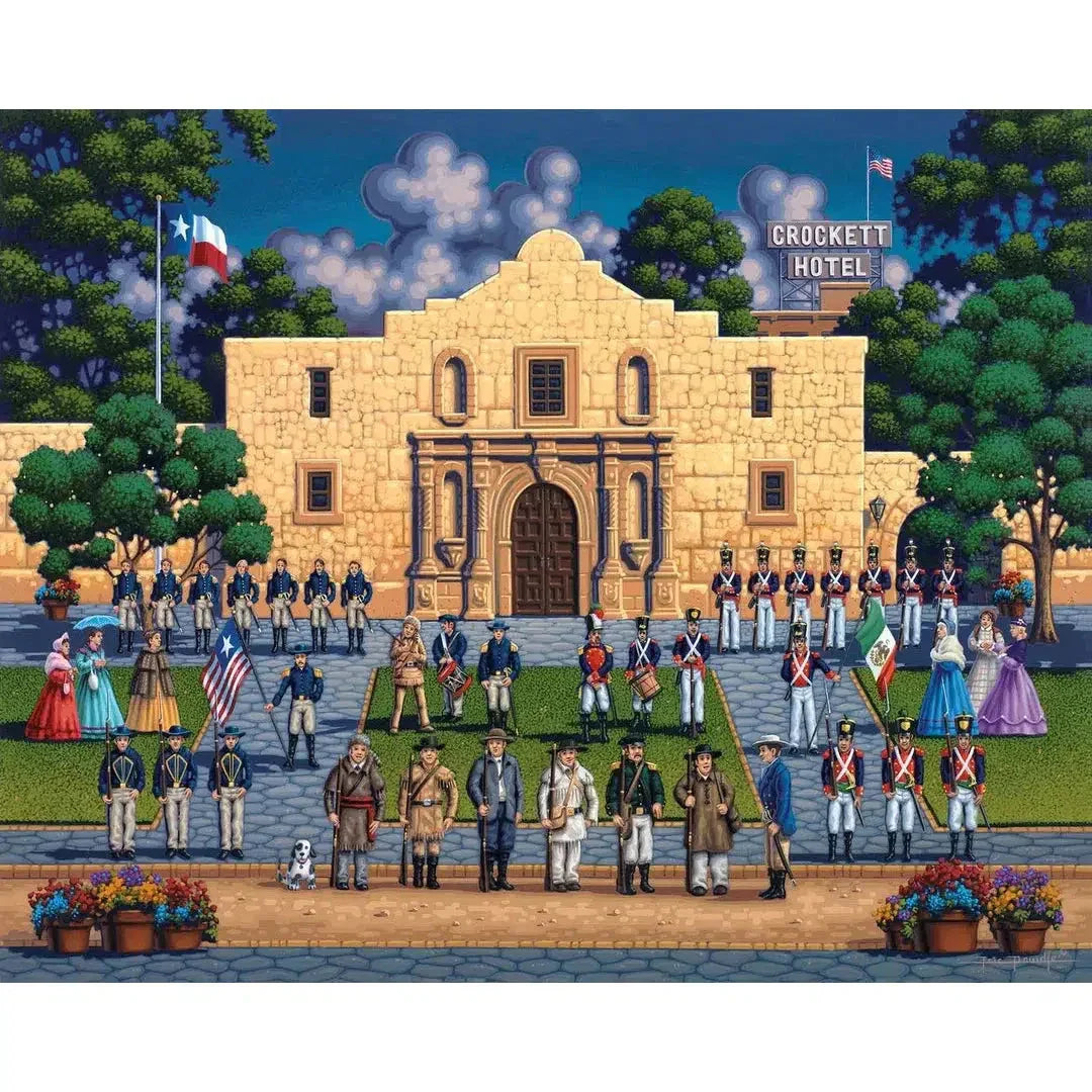 The Alamo 210 Piece Jigsaw Puzzle Dowdle - BIG FRENCHIES