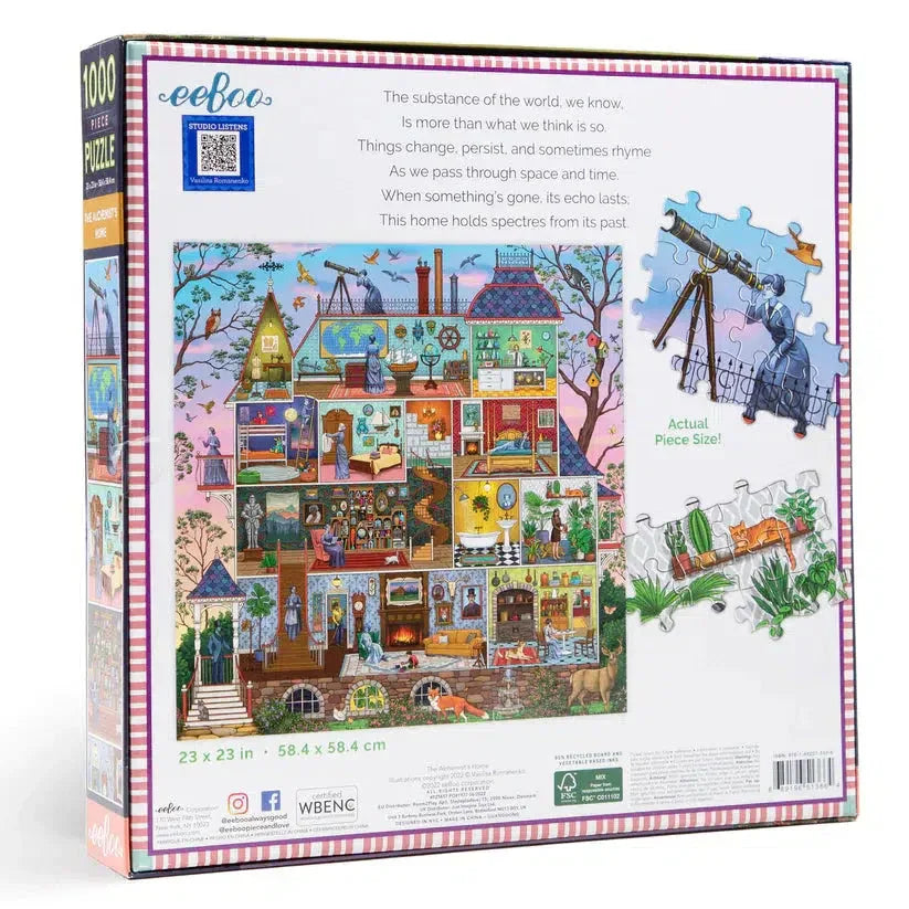 The Alchemist's Home 1000 Piece Jigsaw Puzzle eeBoo - BIG FRENCHIES