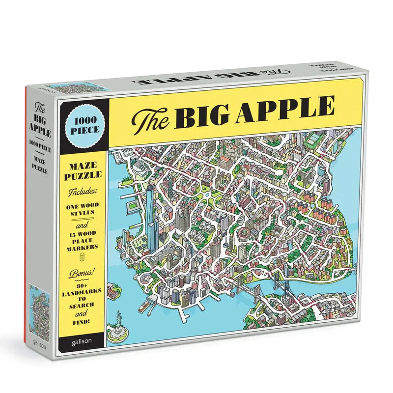 The Big Apple Maze 1000 Piece Jigsaw Puzzle Galison - BIG FRENCHIES
