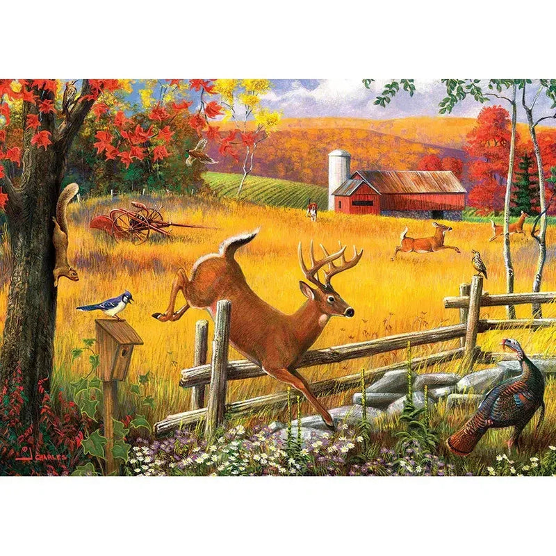 The Big Leap 35 Piece Tray Jigsaw Puzzle Cobble Hill - BIG FRENCHIES