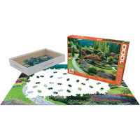 The Butchart Gardens - Sunken Garden 1000 Piece Jigsaw Puzzle Eurographics