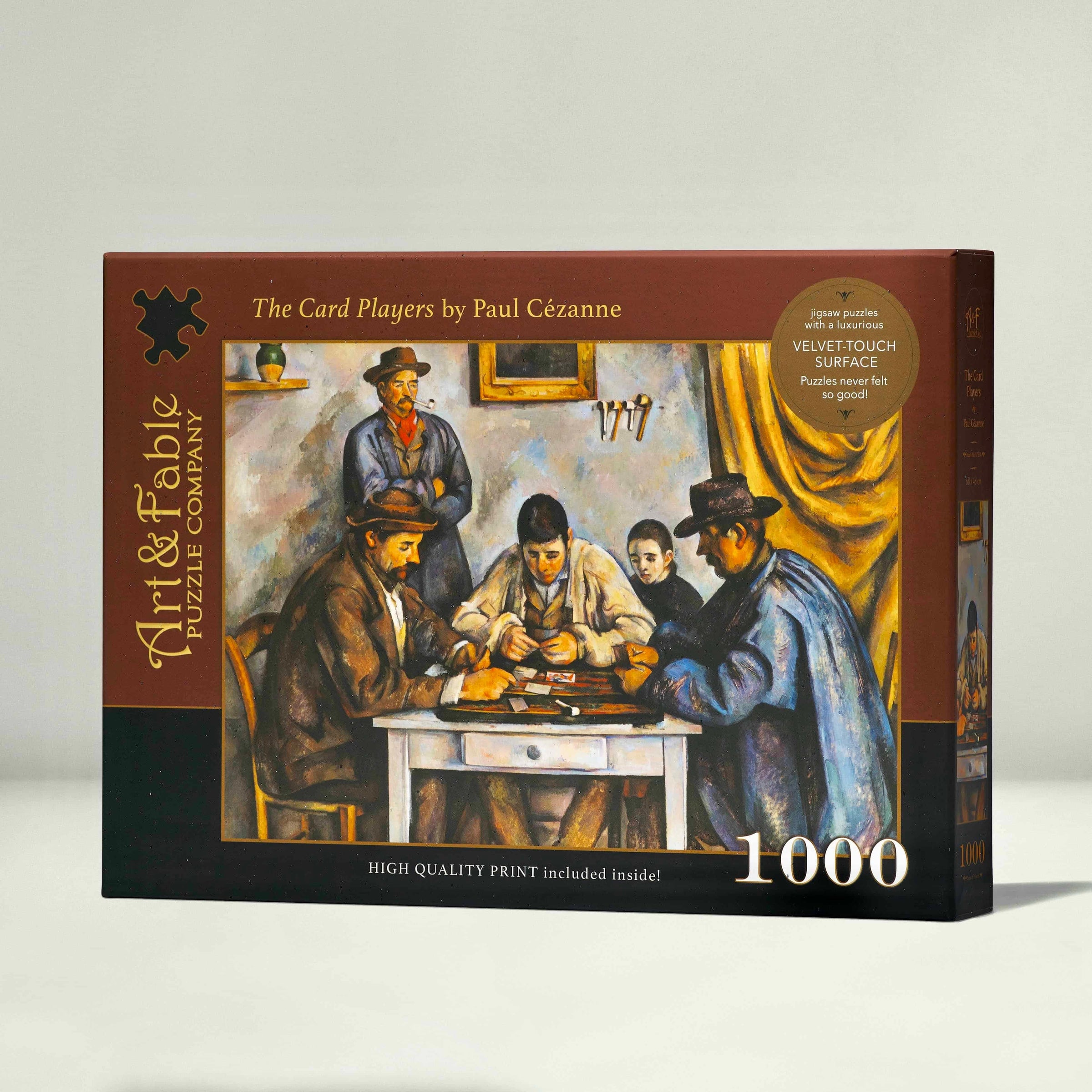 The Card Players 1000 Piece Premium Jigsaw Puzzle Art & Fable - BIG FRENCHIES