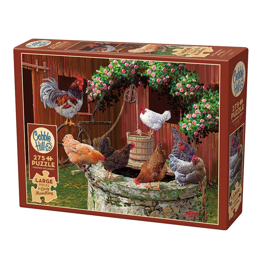 The Chickens are Well 275 Large Piece Jigsaw Puzzle Cobble Hill