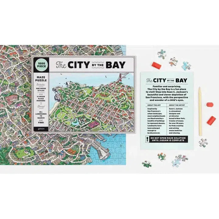 The City By the Bay 1000 Piece Jigsaw Maze Puzzle Galison - BIG FRENCHIES