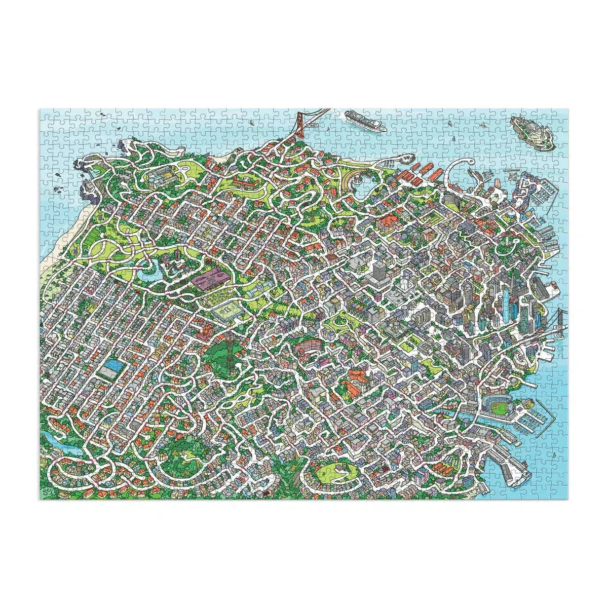 The City By the Bay 1000 Piece Jigsaw Maze Puzzle Galison - BIG FRENCHIES