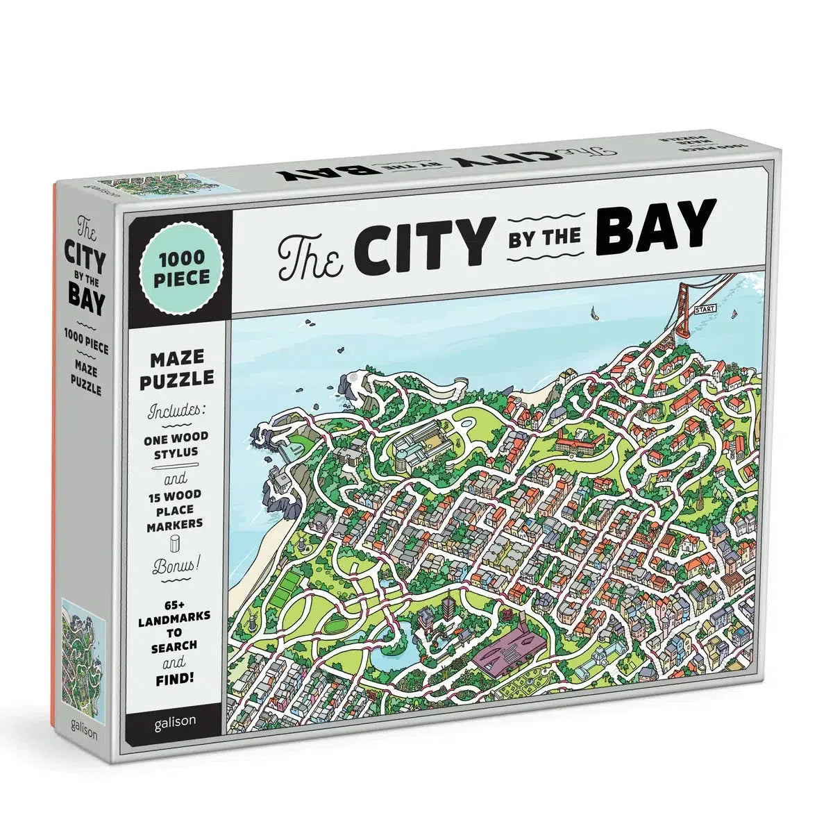 The City By the Bay 1000 Piece Jigsaw Maze Puzzle Galison - BIG FRENCHIES