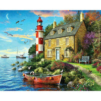 The Cottage Lighthouse 1000 Piece Jigsaw Puzzle Springbok
