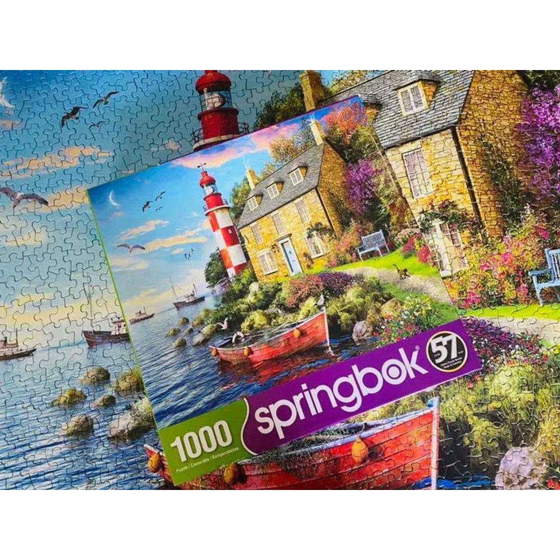The Cottage Lighthouse 1000 Piece Jigsaw Puzzle Springbok