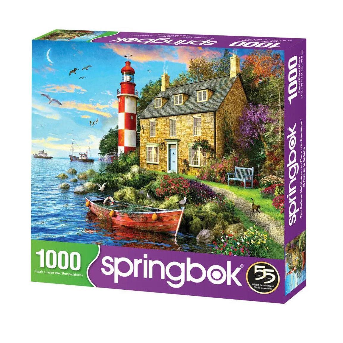 The Cottage Lighthouse 1000 Piece Jigsaw Puzzle Springbok
