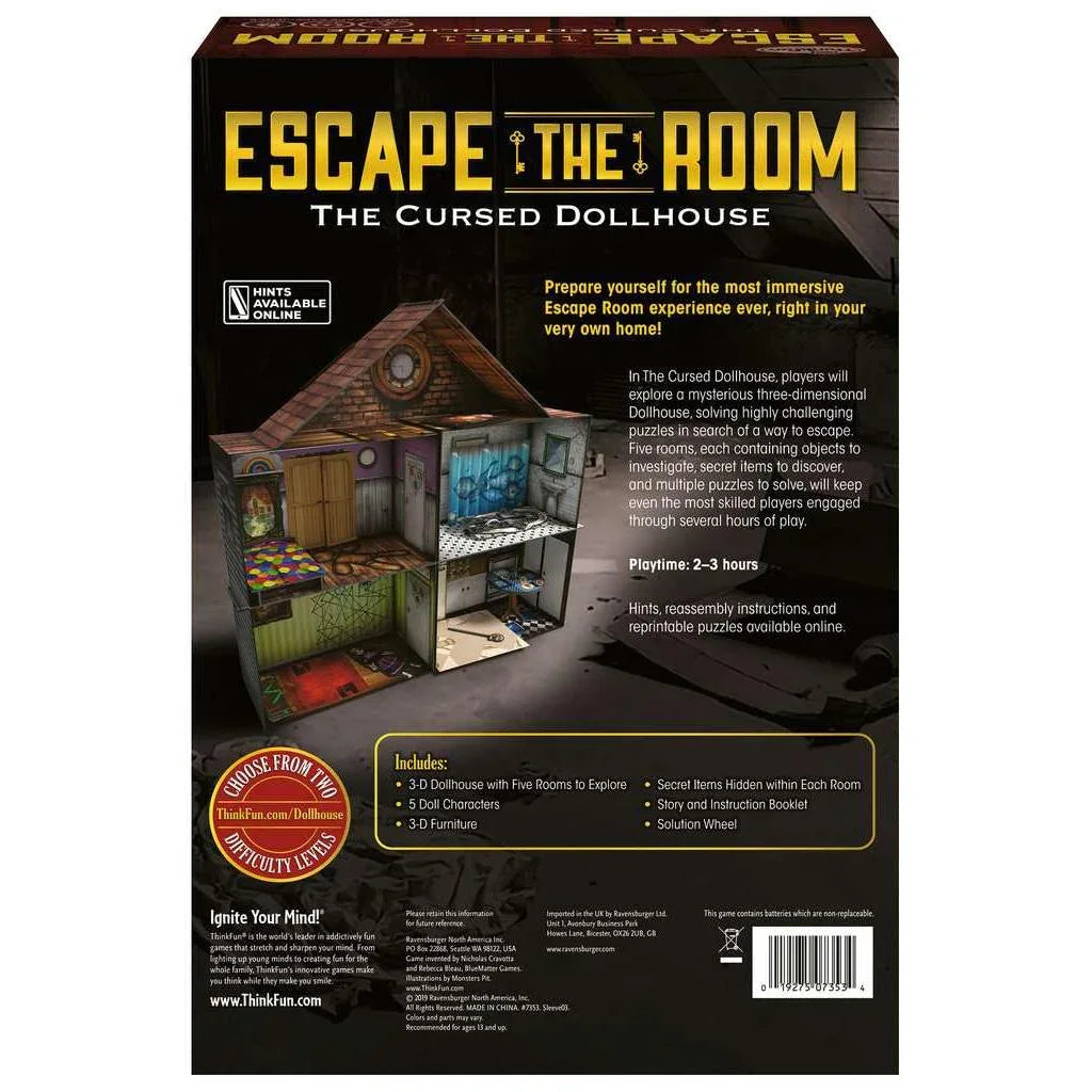 The Cursed Dollhouse - Escape the Room Game - Ravensburger - BIG FRENCHIES