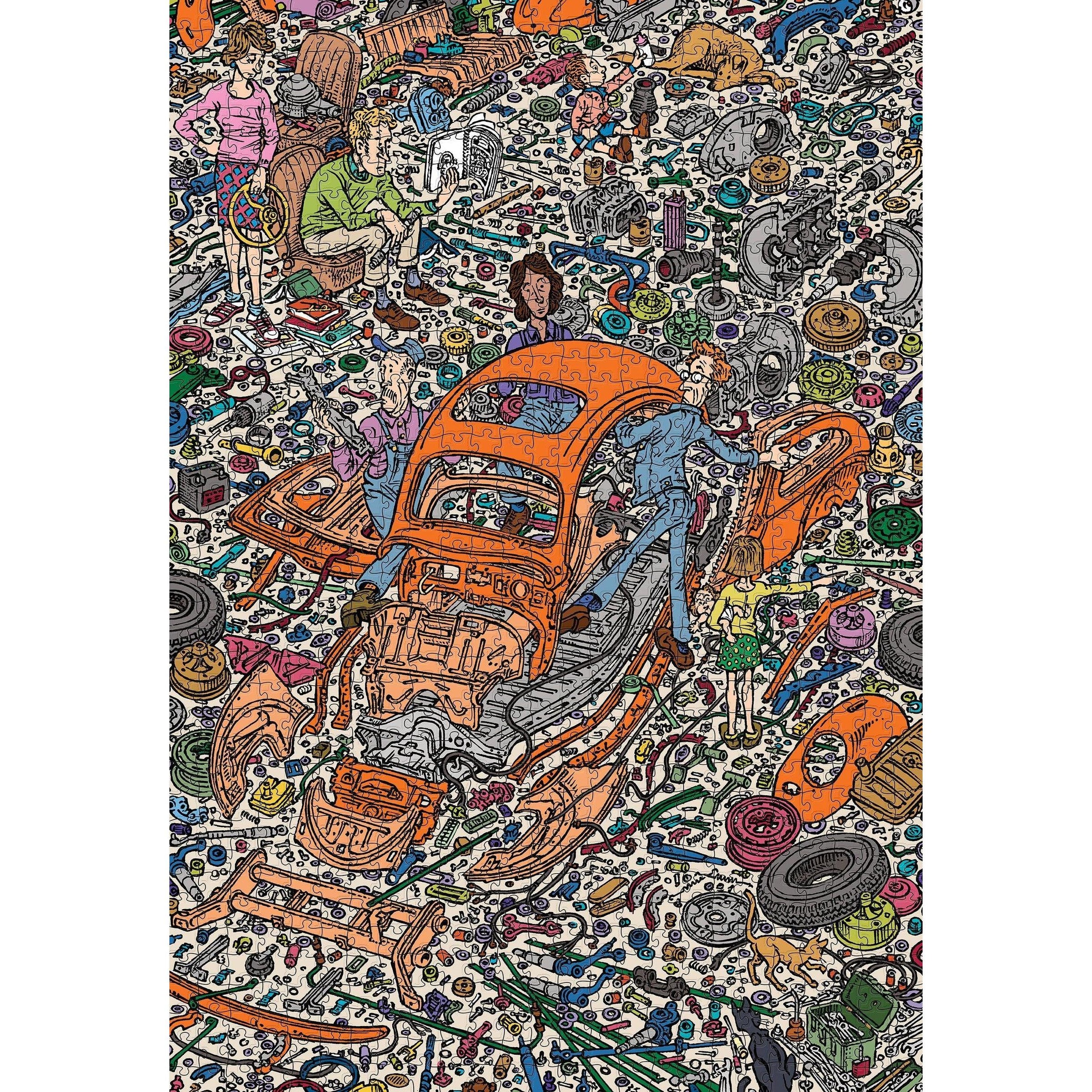 The Exploded Beetle 1000 Piece Jigsaw Puzzle Pomegranate