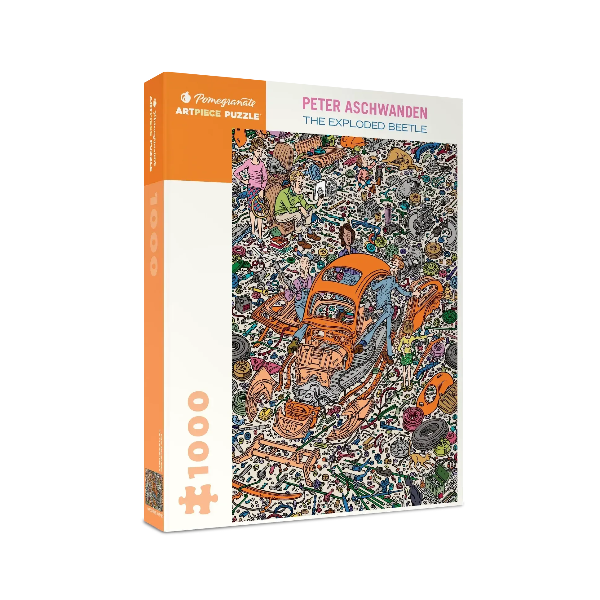 The Exploded Beetle 1000 Piece Jigsaw Puzzle Pomegranate