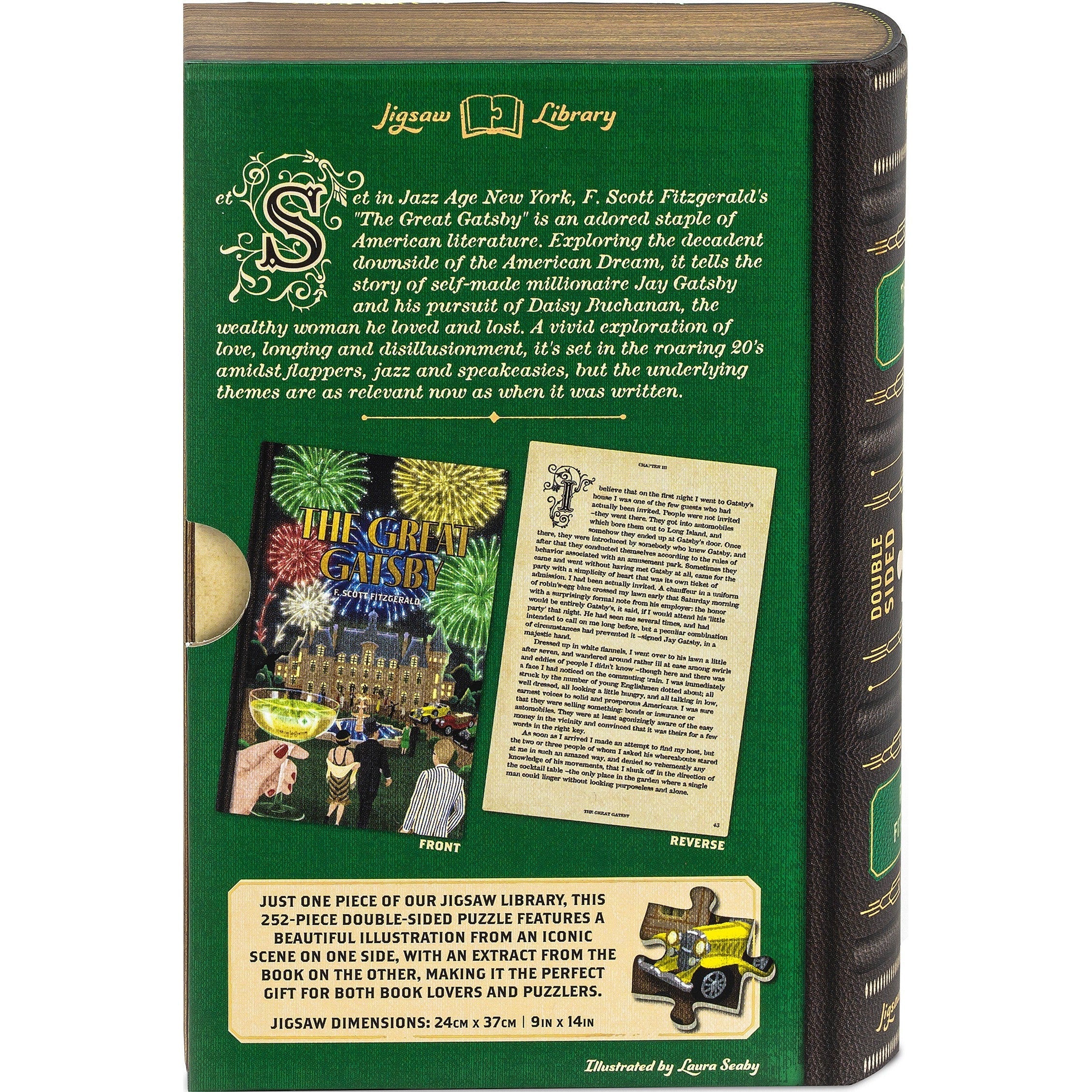 The Great Gatsby Double-Sided 252 Piece Jigsaw Puzzle Professor Puzzle