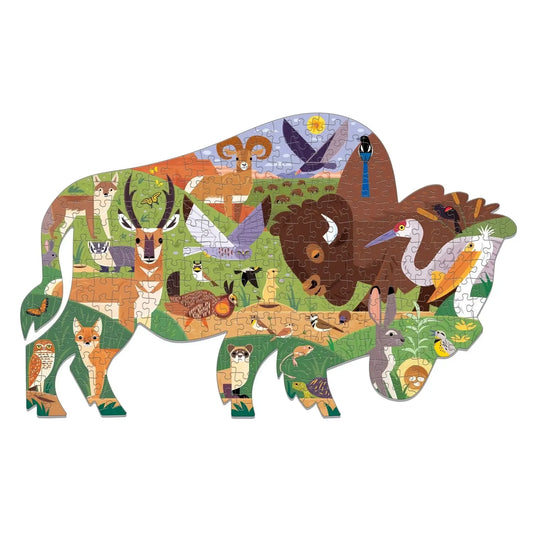 The Great Plains 300 Piece Shaped Jigsaw Puzzle Mudpuppy - BIG FRENCHIES
