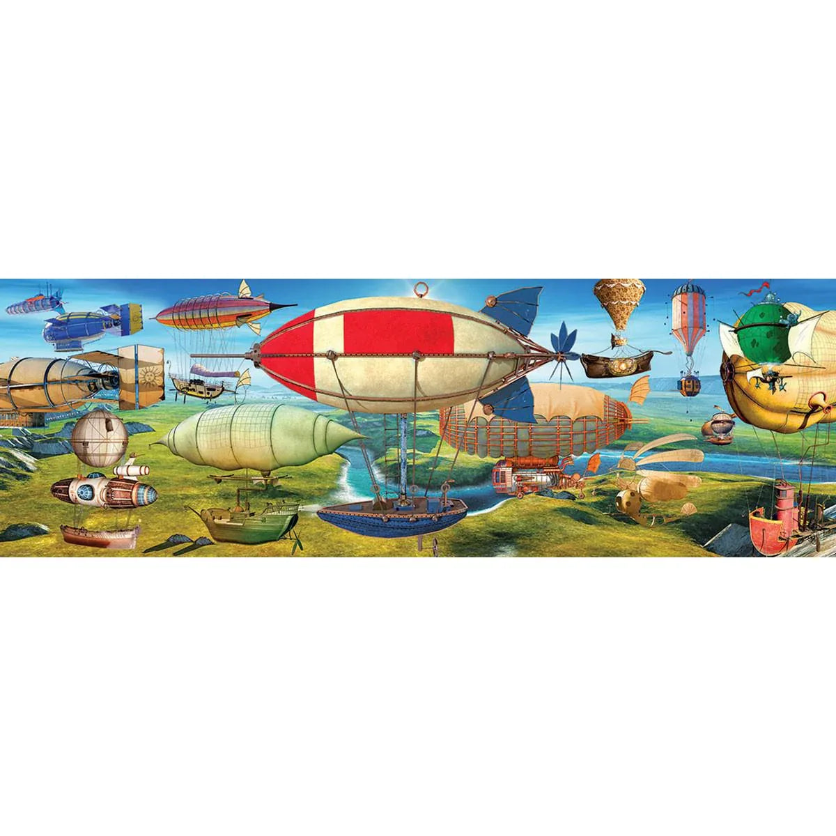 The Great Race 1000 Piece Panoramic Jigsaw Puzzle Eurographics - BIG FRENCHIES