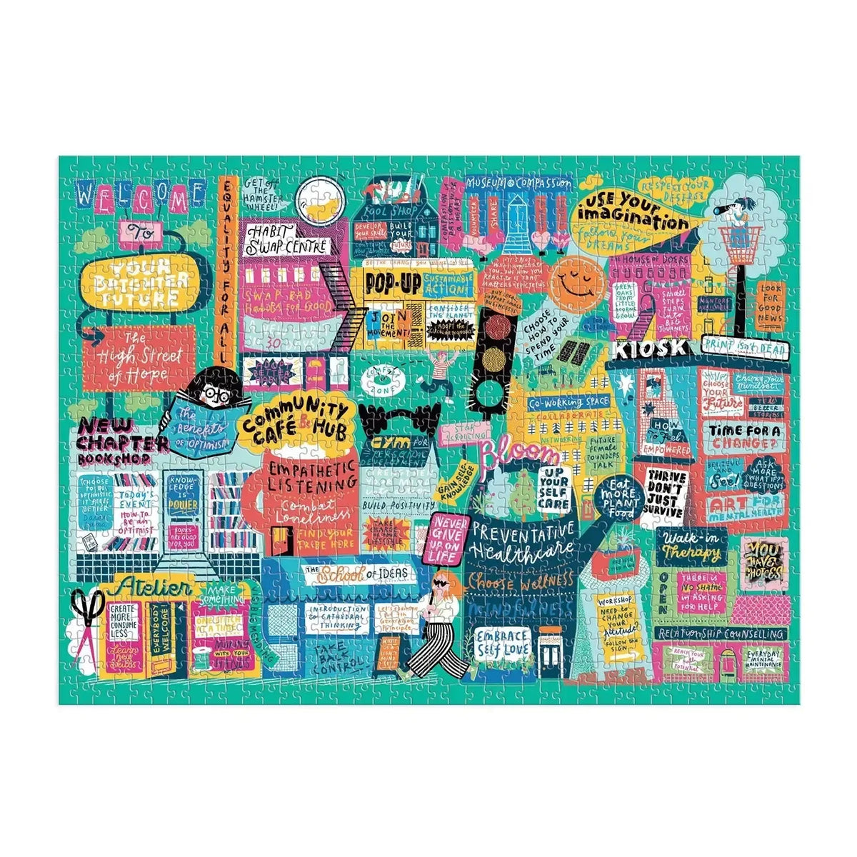 The High Street of Hope 1000 Piece "Multi-Puzzle" Jigsaw Puzzle Galison - BIG FRENCHIES