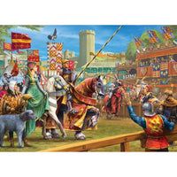 The Joust at Warwick 1000 Piece Jigsaw Puzzle Gibsons