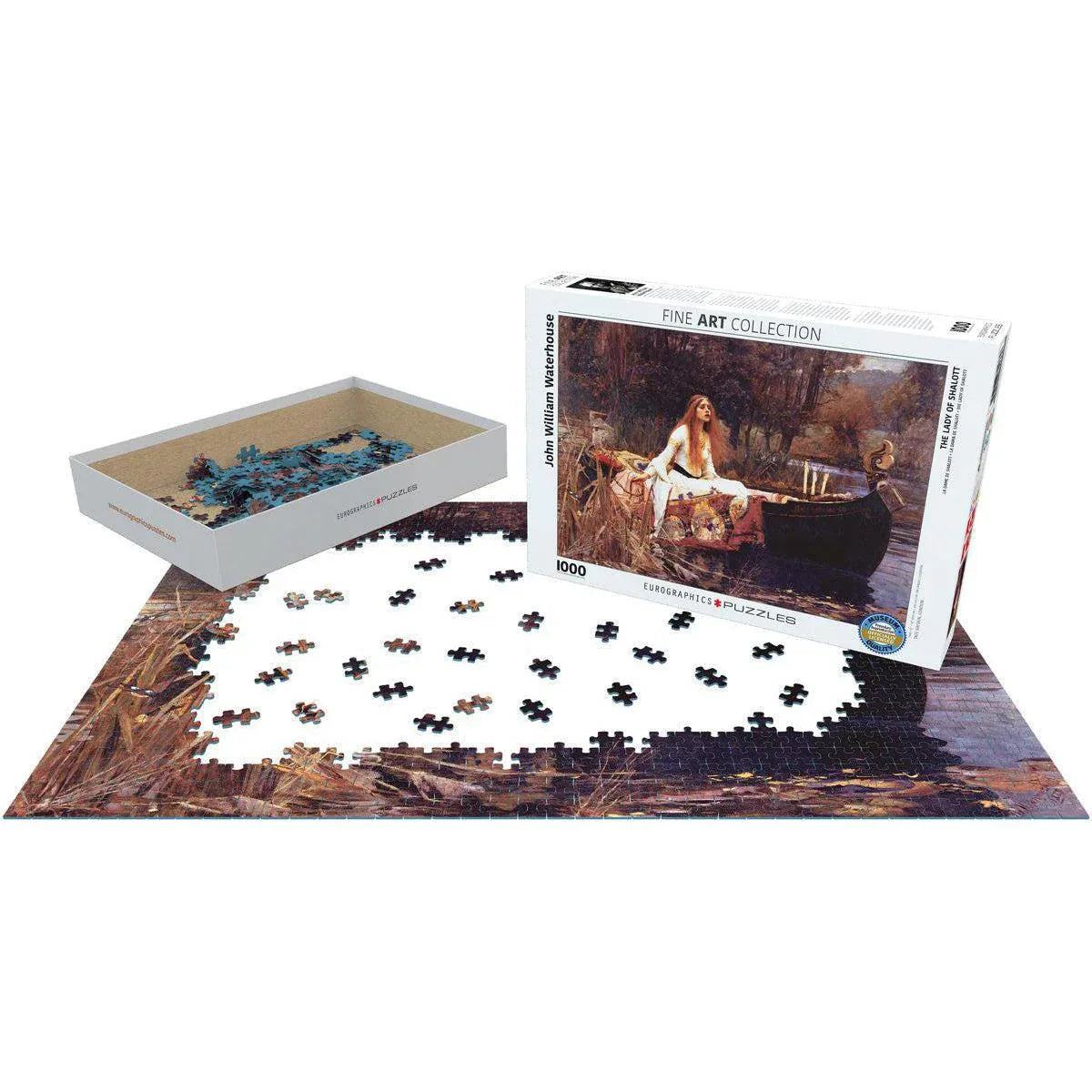The Lady of Shalott 1000 Piece Jigsaw Puzzle Eurographics - BIG FRENCHIES