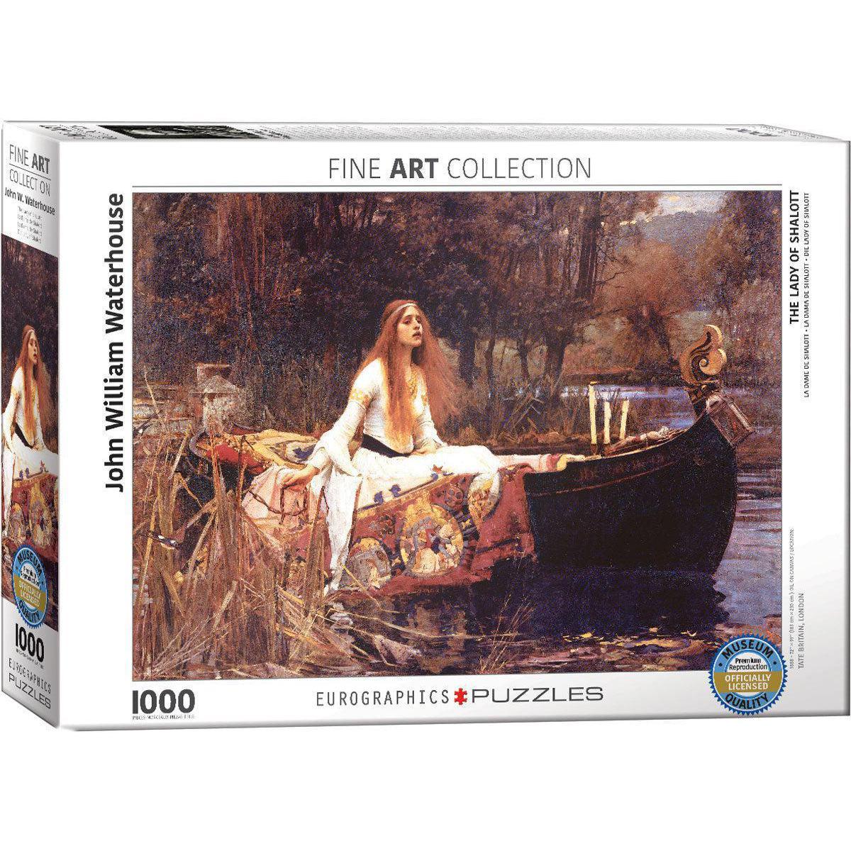 The Lady of Shalott 1000 Piece Jigsaw Puzzle Eurographics - BIG FRENCHIES