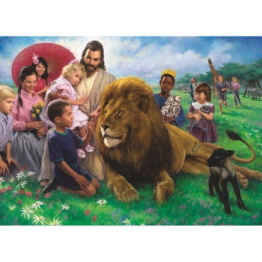 The Lion & the Lamb 500 Piece Jigsaw Puzzle Eurographics