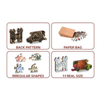 The Neuschwanstein Castle 505 Piece Wood Jigsaw Puzzle Wooden City