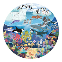 The Ocean Lover's 1000 Piece Round Jigsaw Puzzle Ridley