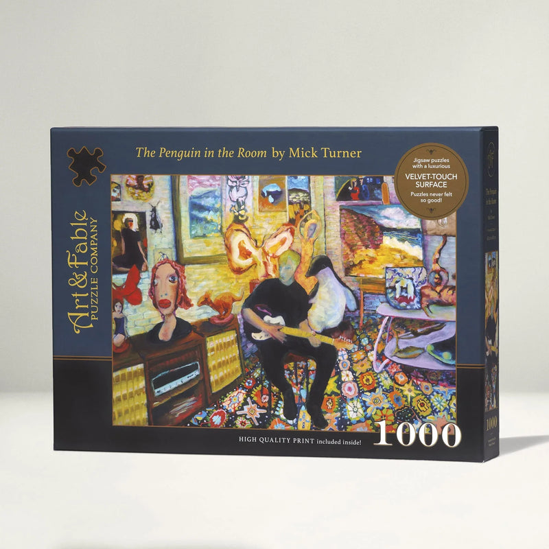 The Penguin in the Room 1000 Piece Premium Jigsaw Puzzle Art & Fable - BIG FRENCHIES