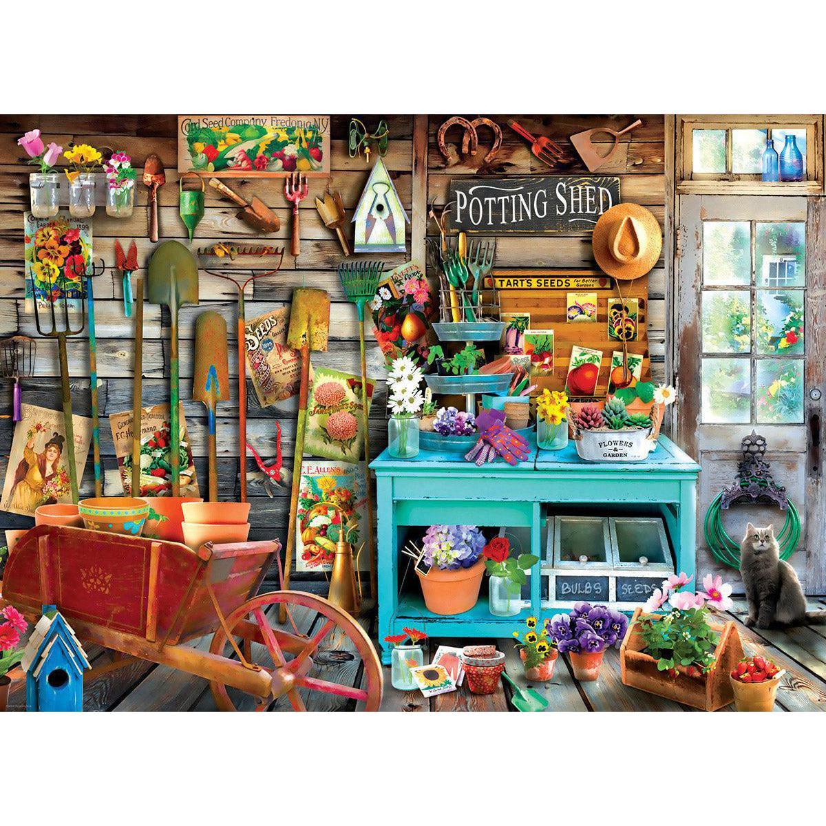 The Potting Shed 1000 Piece Jigsaw Puzzle Eurographics - BIG FRENCHIES