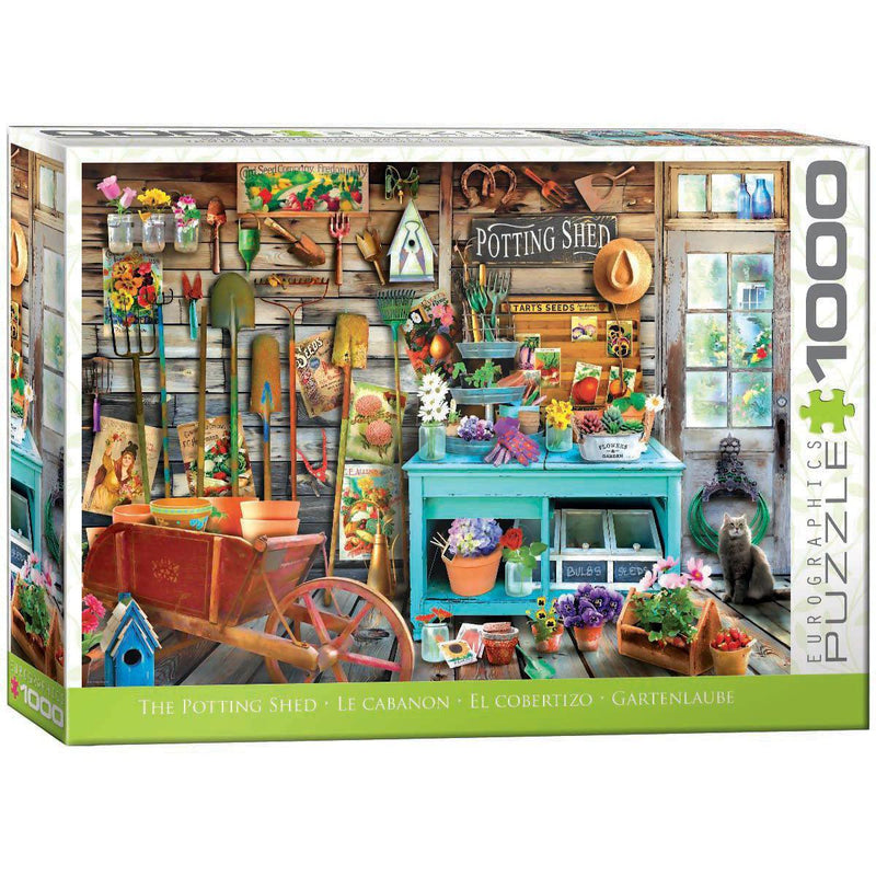 The Potting Shed 1000 Piece Jigsaw Puzzle Eurographics - BIG FRENCHIES