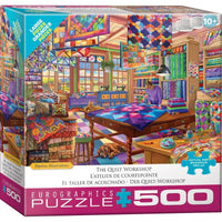 The Quilt Workshop 500 Piece Jigsaw Puzzle Eurographics
