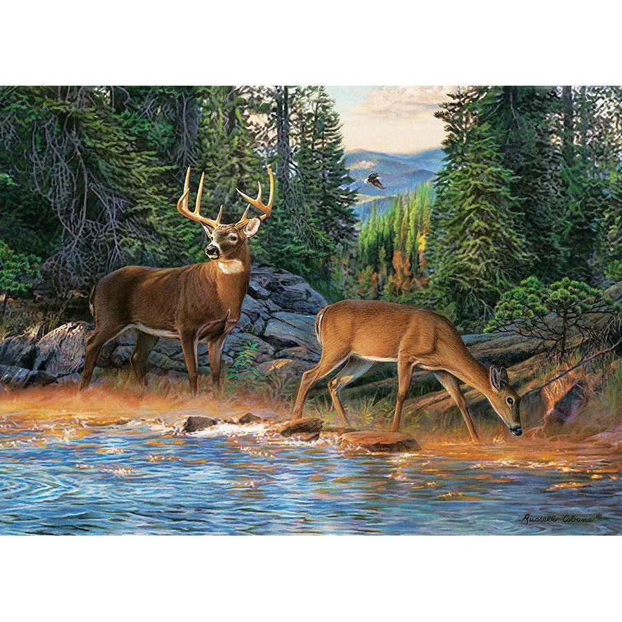 The River's Edge 1000 Piece Jigsaw Puzzle Cobble Hill - BIG FRENCHIES