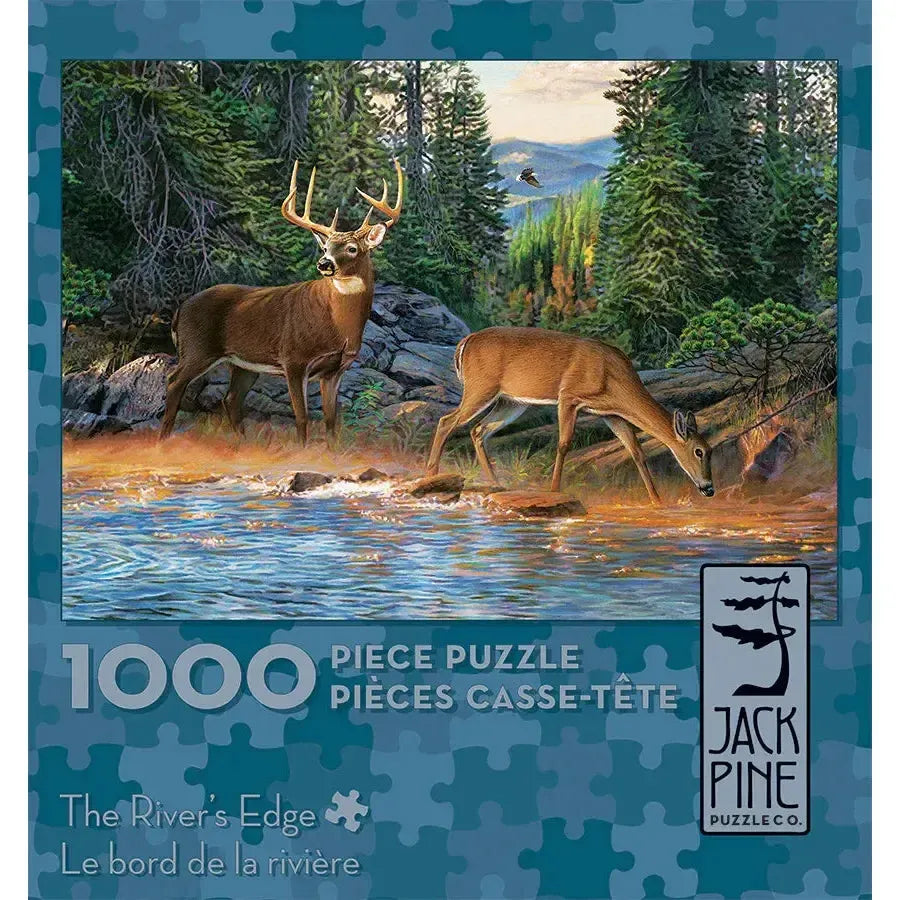 The River's Edge 1000 Piece Jigsaw Puzzle Jack Pine