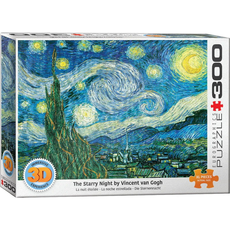 The Starry Night 300 Large Piece 3D Lenticular Jigsaw Puzzle Eurographics - BIG FRENCHIES