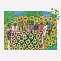The Sunflower Quilting Bee at Ares 1000 Piece Jigsaw Puzzle Galison