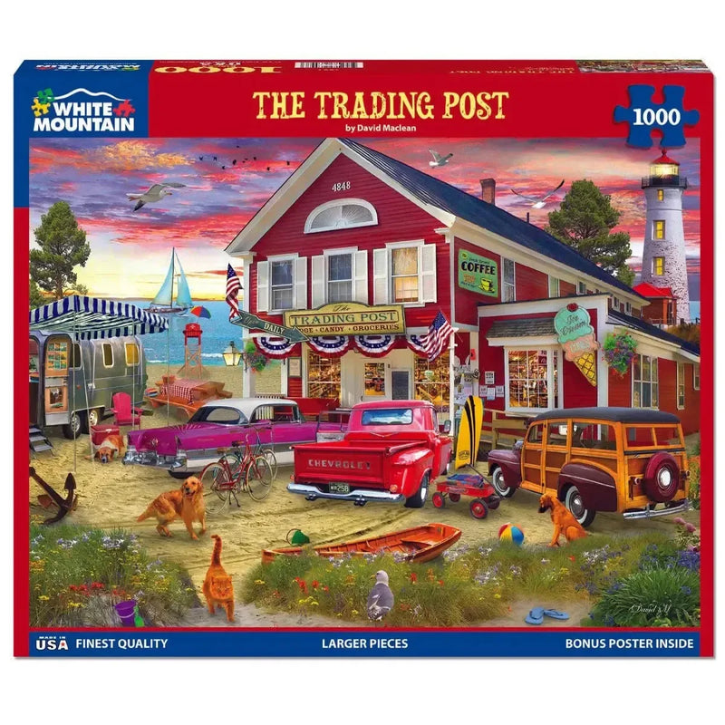 The Trading Post 1000 Piece Jigsaw Puzzle White Mountain - BIG FRENCHIES