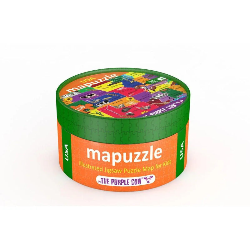 The United States of America 100 Piece Jigsaw Puzzle Purple Cow - BIG FRENCHIES