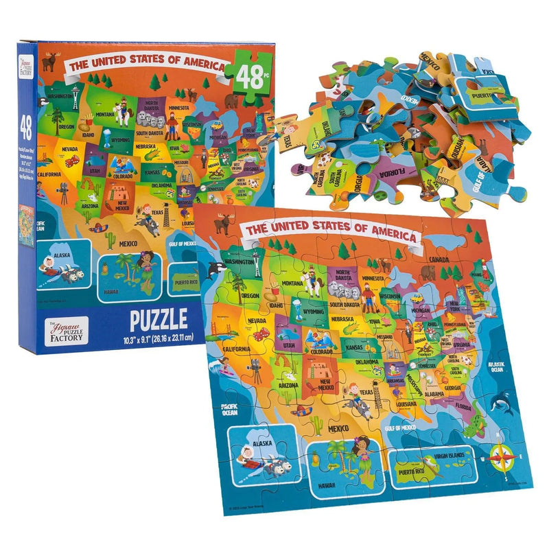 The United States of America 48 Piece Jigsaw Puzzle Leap Year - BIG FRENCHIES