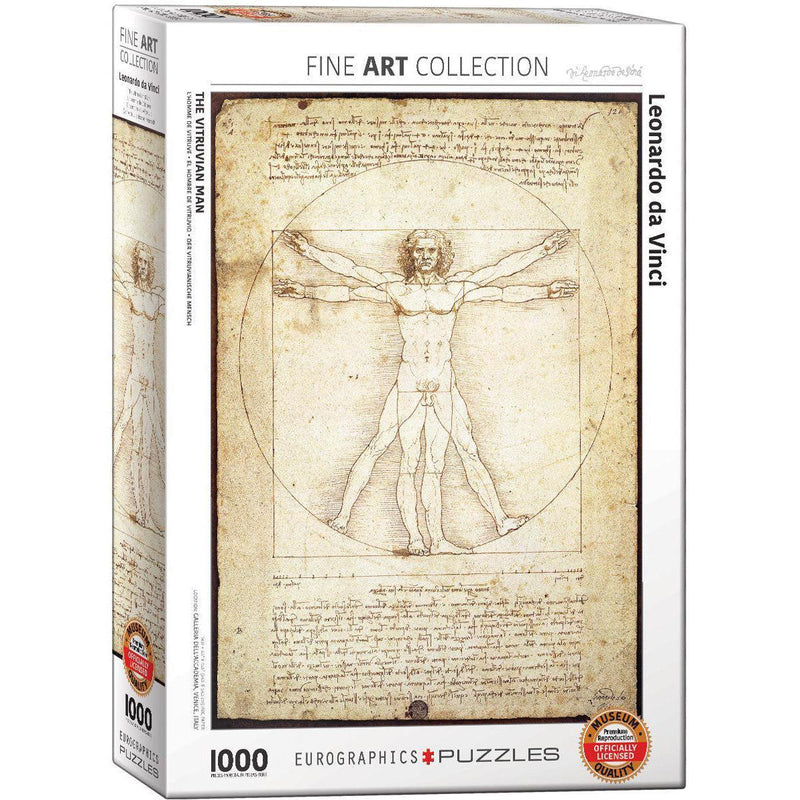 The Vitruvian Man 1000 Piece Jigsaw Puzzle Eurographics - BIG FRENCHIES