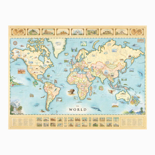 The World 1000 Piece Jigsaw Puzzle Xplorer Maps