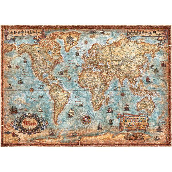 The World Map Art 2000 Piece Jigsaw Puzzle Heye - BIG FRENCHIES
