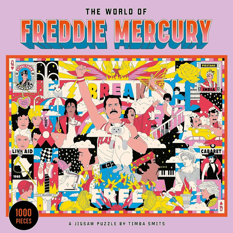 The World of Freddie Mercury 1000 Piece Jigsaw Puzzle Laurence King - BIG FRENCHIES