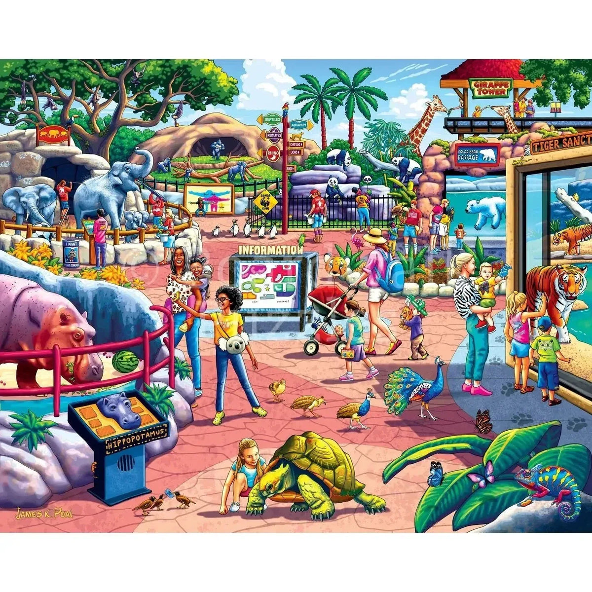 The Zoo 210 Piece Jigsaw Puzzle Boardwalk - BIG FRENCHIES