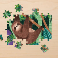 Three-Toed Sloth 48 Piece Mini Jigsaw Puzzle Mudpuppy