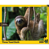 Three Toed Sloth National Geographic 500 Piece Jigsaw Puzzle NYPC - BIG FRENCHIES