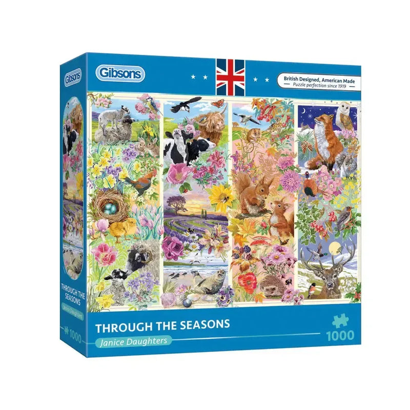 Through the Seasons 1000 Piece Jigsaw Puzzle Gibsons - BIG FRENCHIES