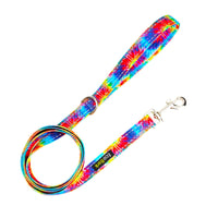 Tie Dye Dog Leash by EcoBark - Padded Comfort Grip Leash - 4ft, 5ft, and 6ft Leash for Small and Medium Dogs - BIG FRENCHIES