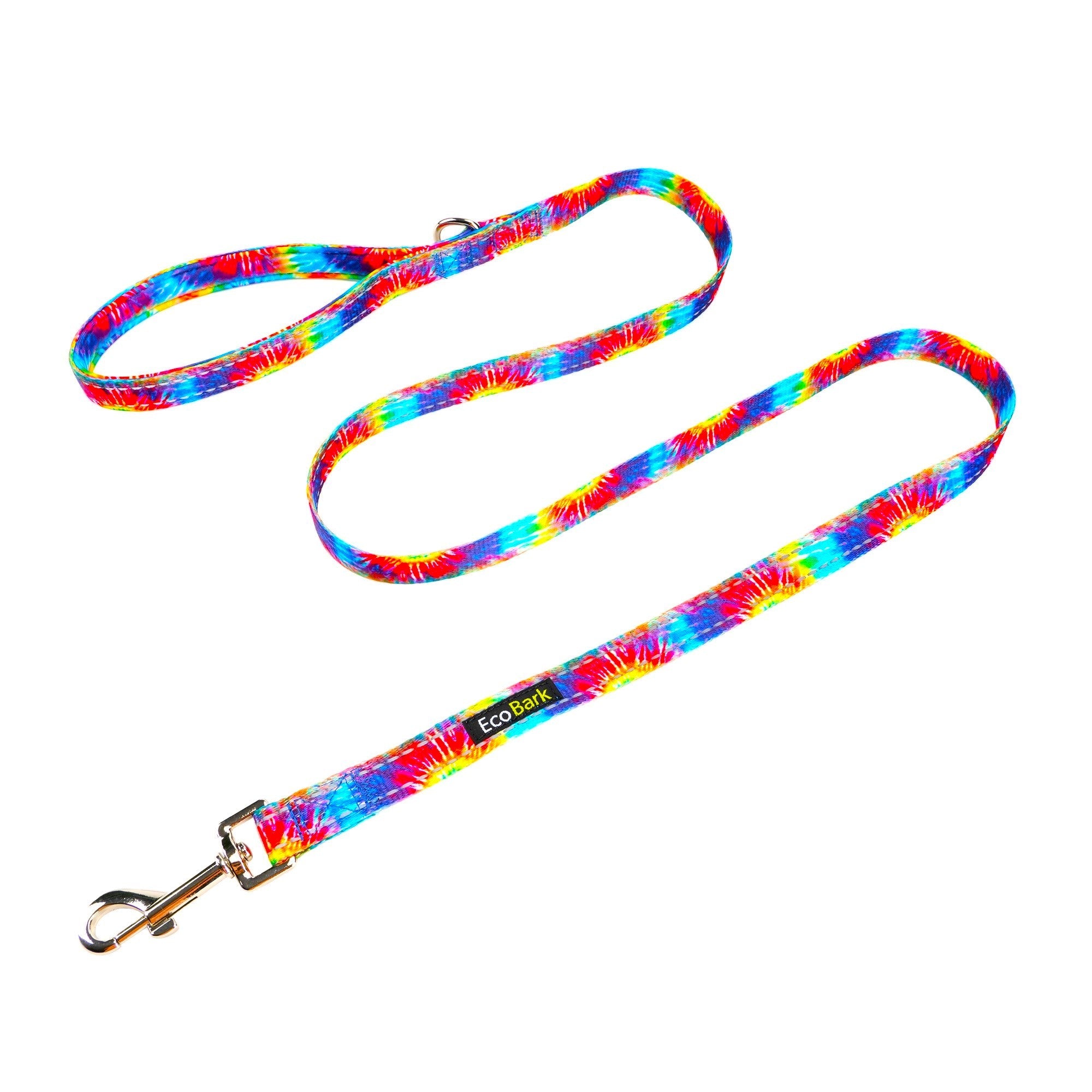 Tie Dye Dog Leash by EcoBark - Padded Comfort Grip Leash - 4ft, 5ft, and 6ft Leash for Small and Medium Dogs - BIG FRENCHIES